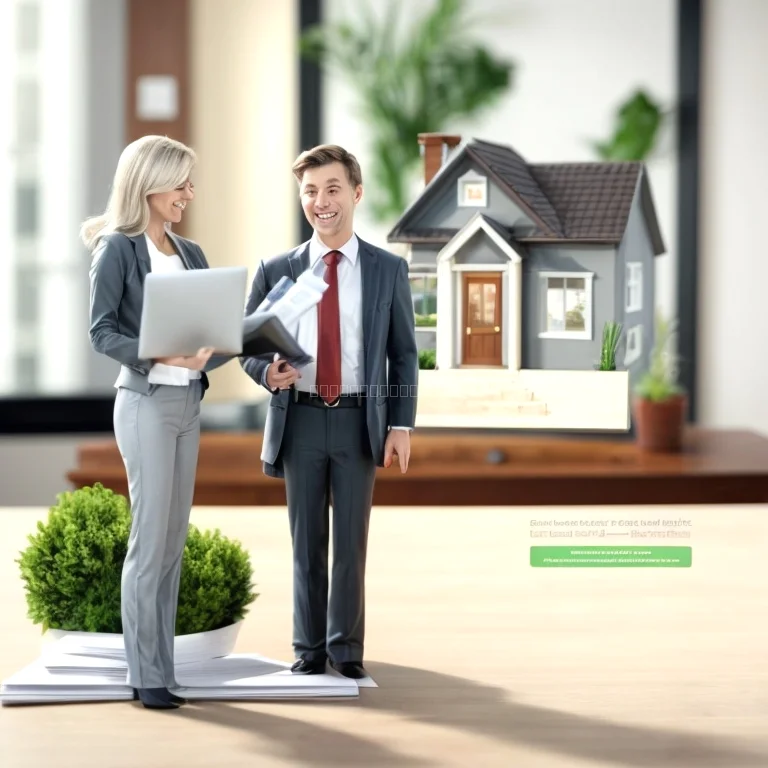 Ilustración de gestión inmobiliaria eficiente